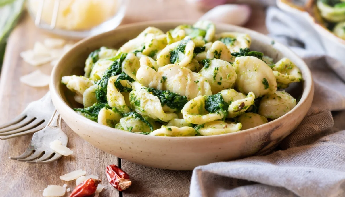 Pâtes crémeuses citron épinards