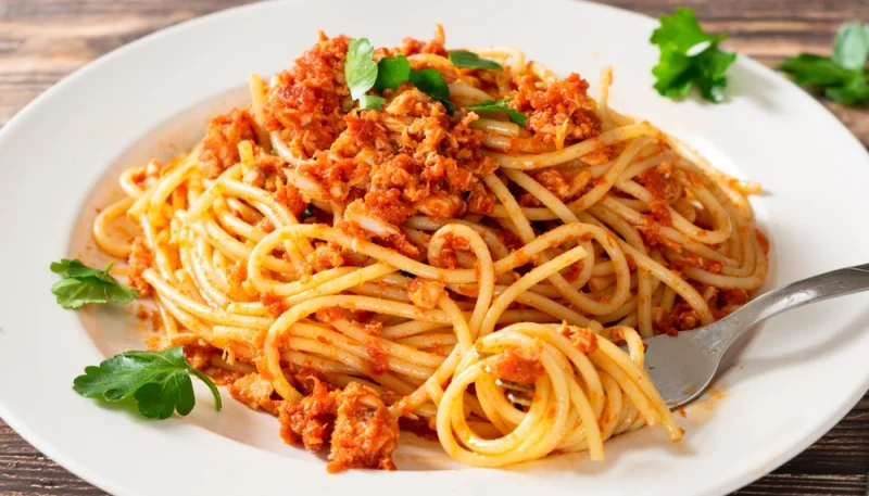 Pâtes thon tomate express étudiant