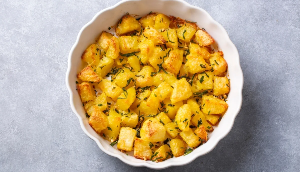 Pommes de terre sautées aux oignons nouveaux