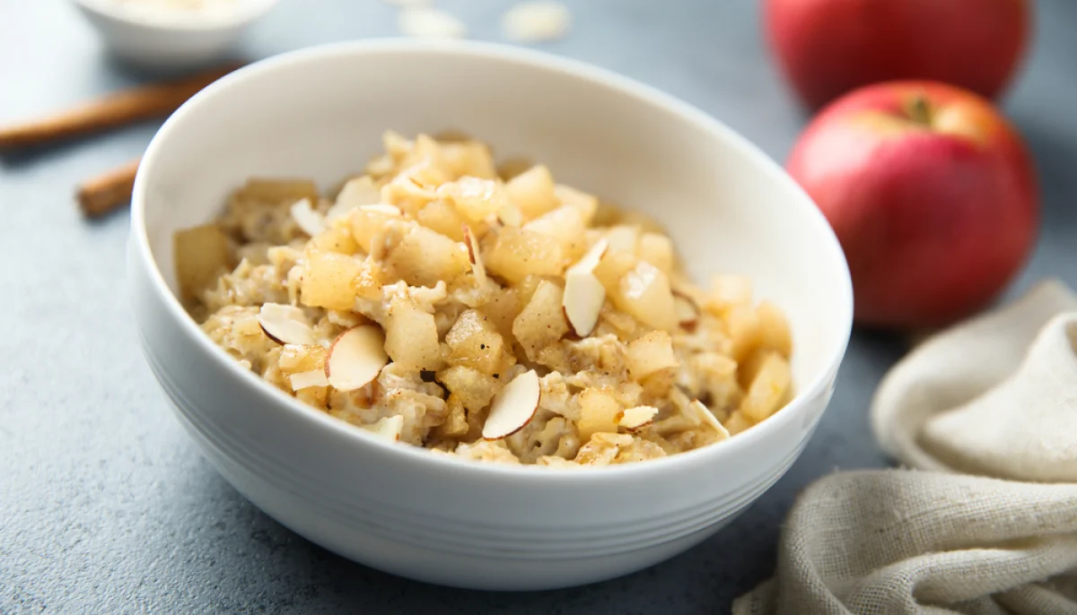 Porridge pomme amande réconfortant