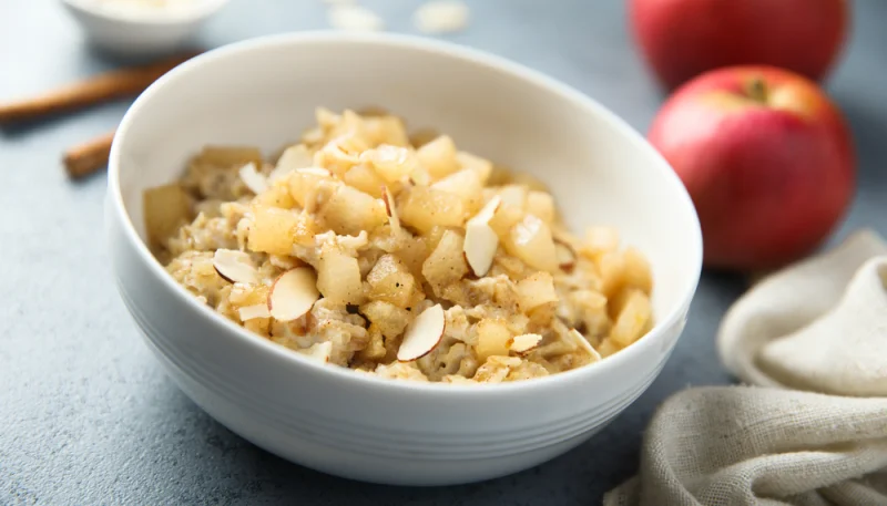 Porridge pomme amande réconfortant