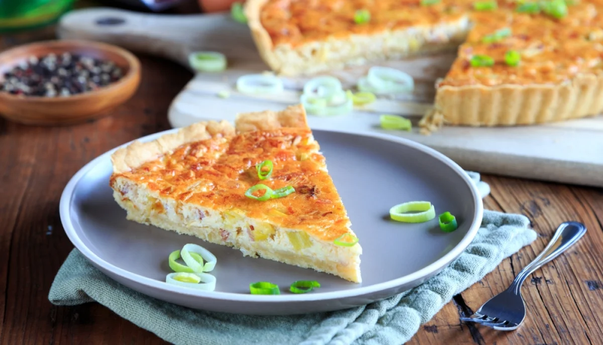 Quiche poireaux jambon familiale