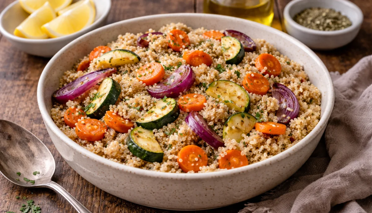 Quinoa aux légumes grillés