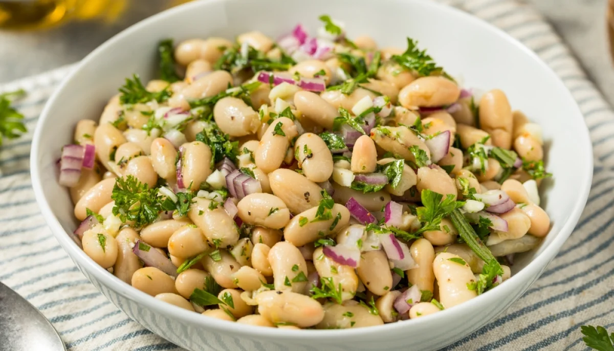 Salade de haricots blancs citronnée