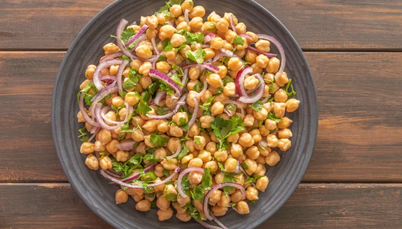 Salade de pois chiches au cumin
