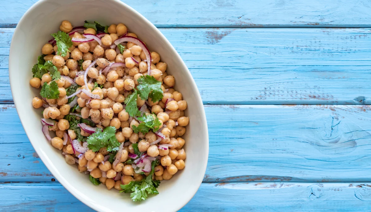 Salade de pois chiches citronnée