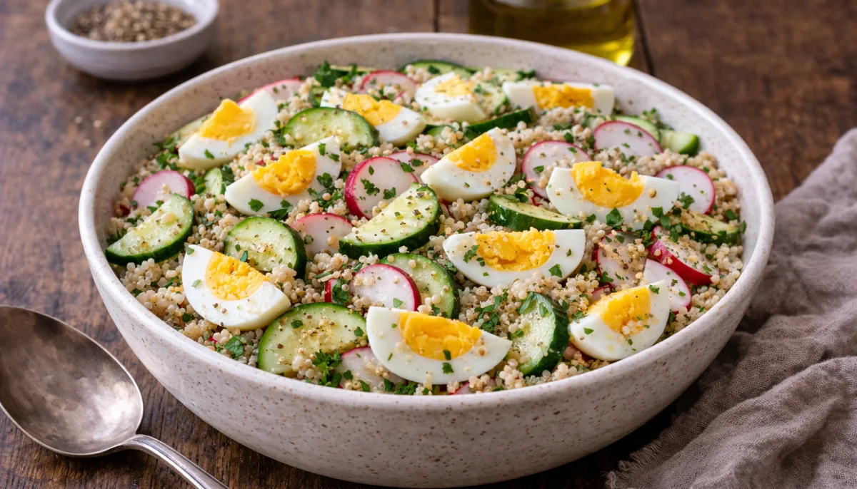 Salade de quinoa protéinée