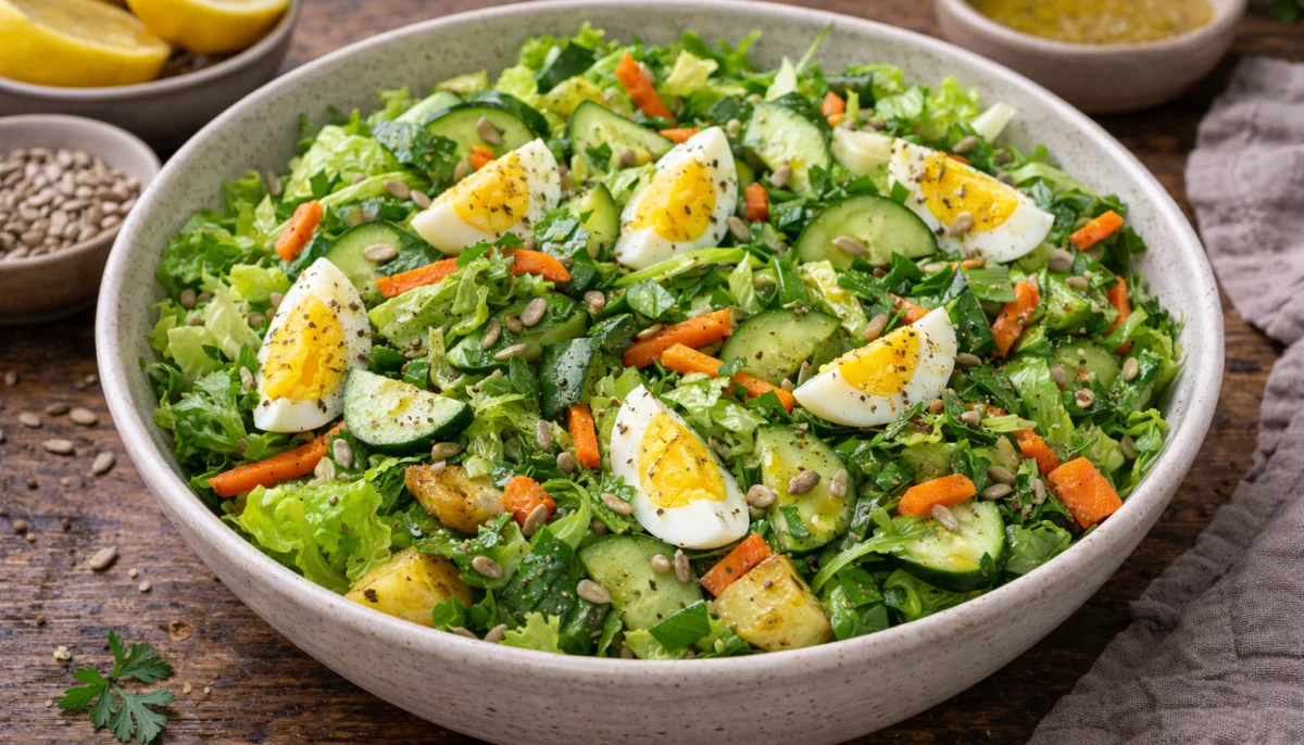 Salade verte maison croquante