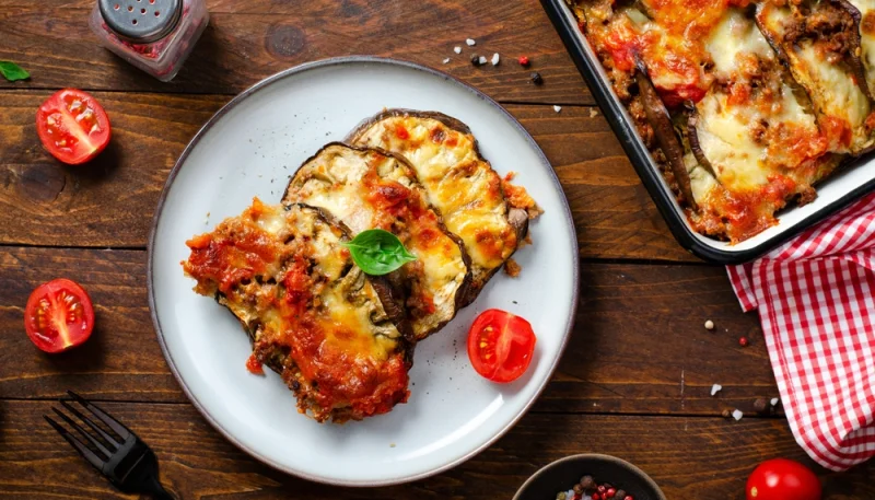 Aubergines gratinées tomate mozzarella