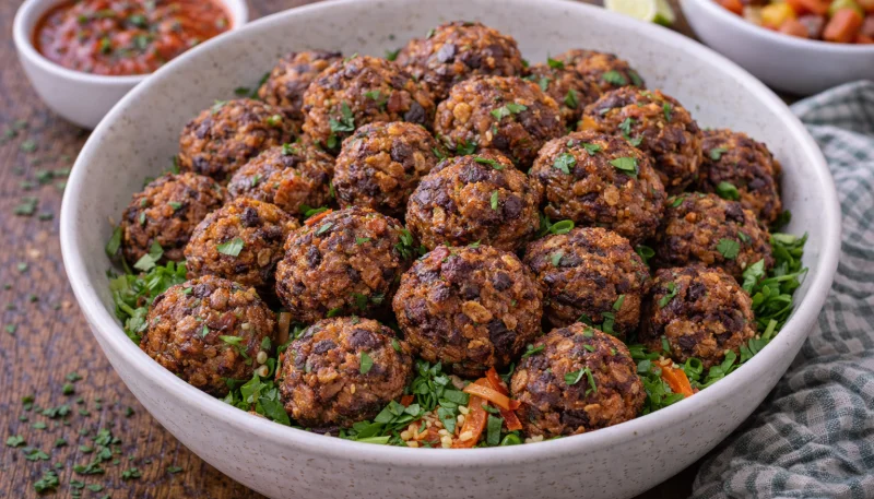 Boulettes de haricots rouges mexicaines