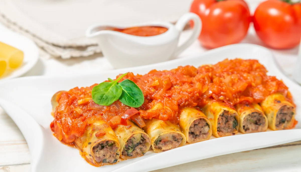 Cannelloni au poulet et ricotta