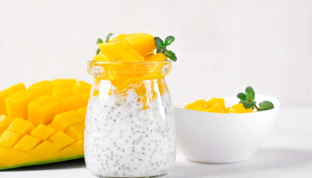 Chia pudding mangue citron