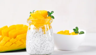 Chia pudding mangue citron