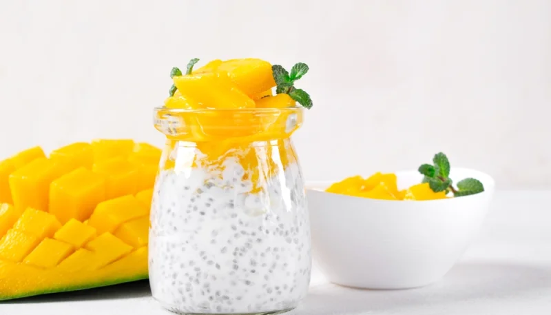 Chia pudding mangue citron