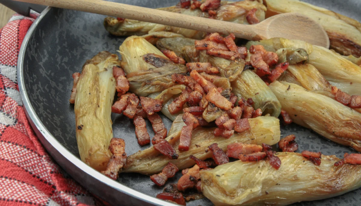 Endives cuites aux lardons