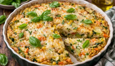 Frittata aux haricots Borlotti