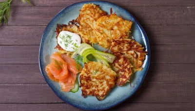Galettes de pommes de terre au fromage