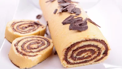 Gâteau roulé au chocolat