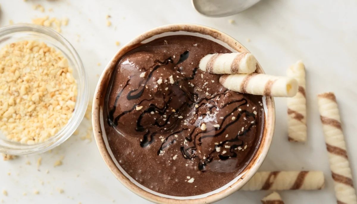 Glace banane chocolat express