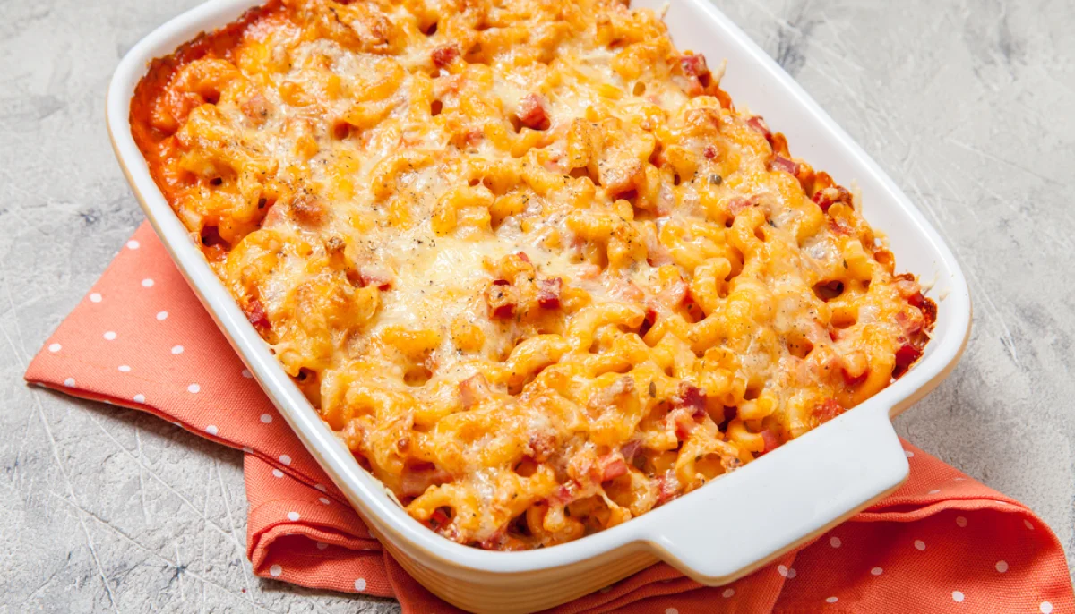 Gratin de pâtes thon tomate