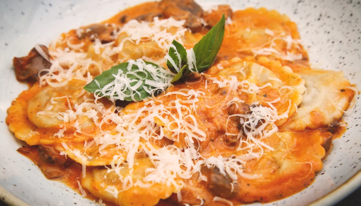 Gratin de raviolis tomate fromage