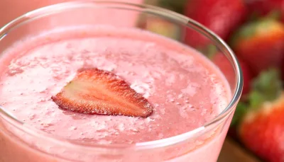 Milkshake fraise vanille