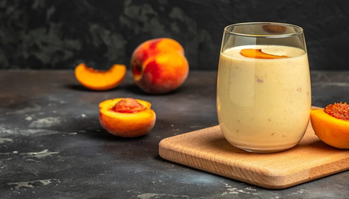 Milkshake pêche vanille