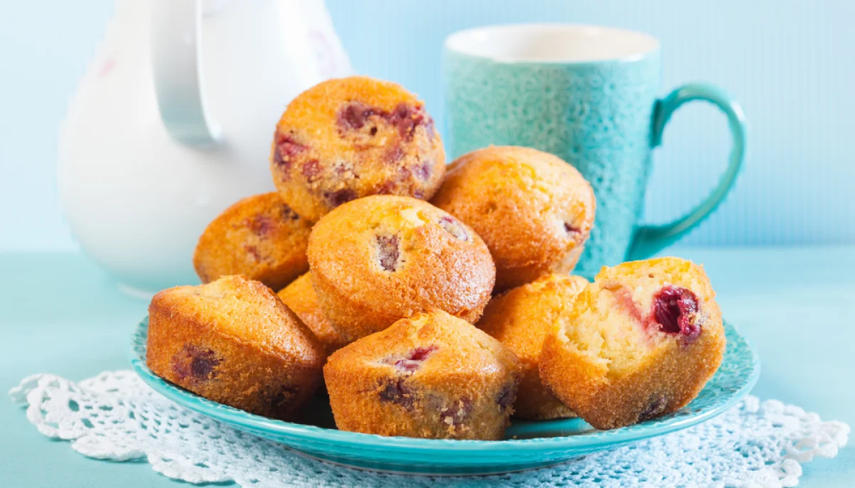 Muffins cerise chocolat blanc