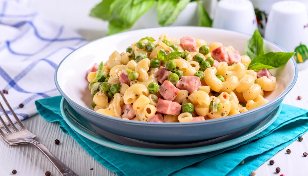 One pot coquillettes jambon petits pois