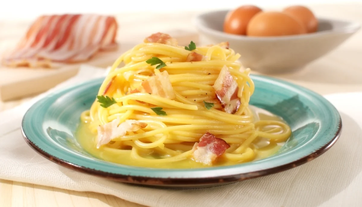 Pâtes carbonara légères