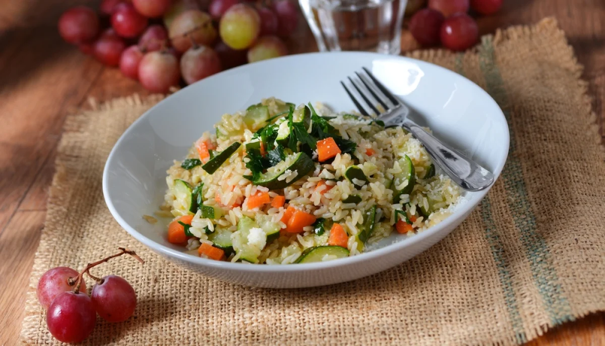 Riz pilaf au jambon blanc