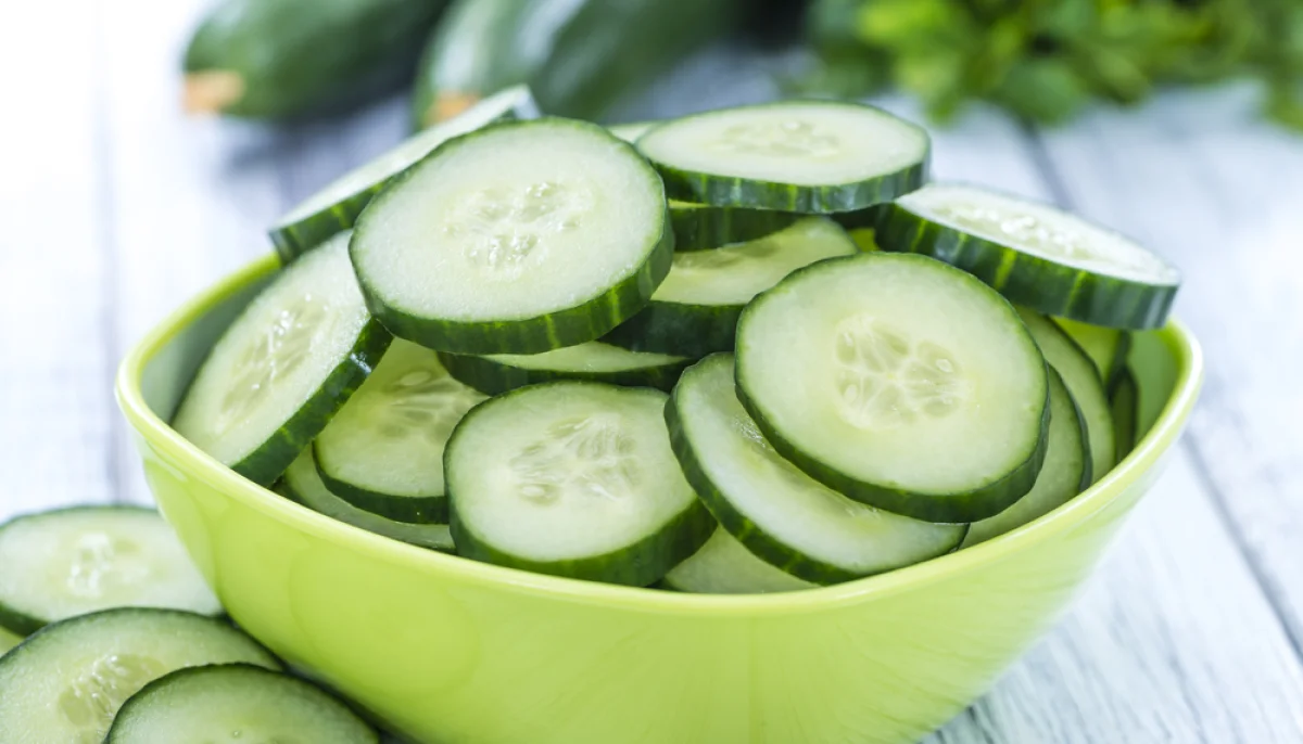 Salade concombre citron menthe