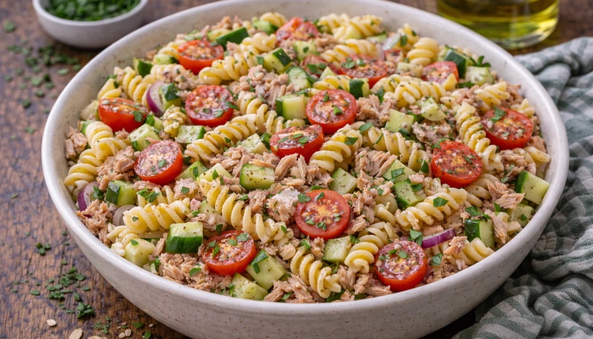 Salade de pâtes au thon