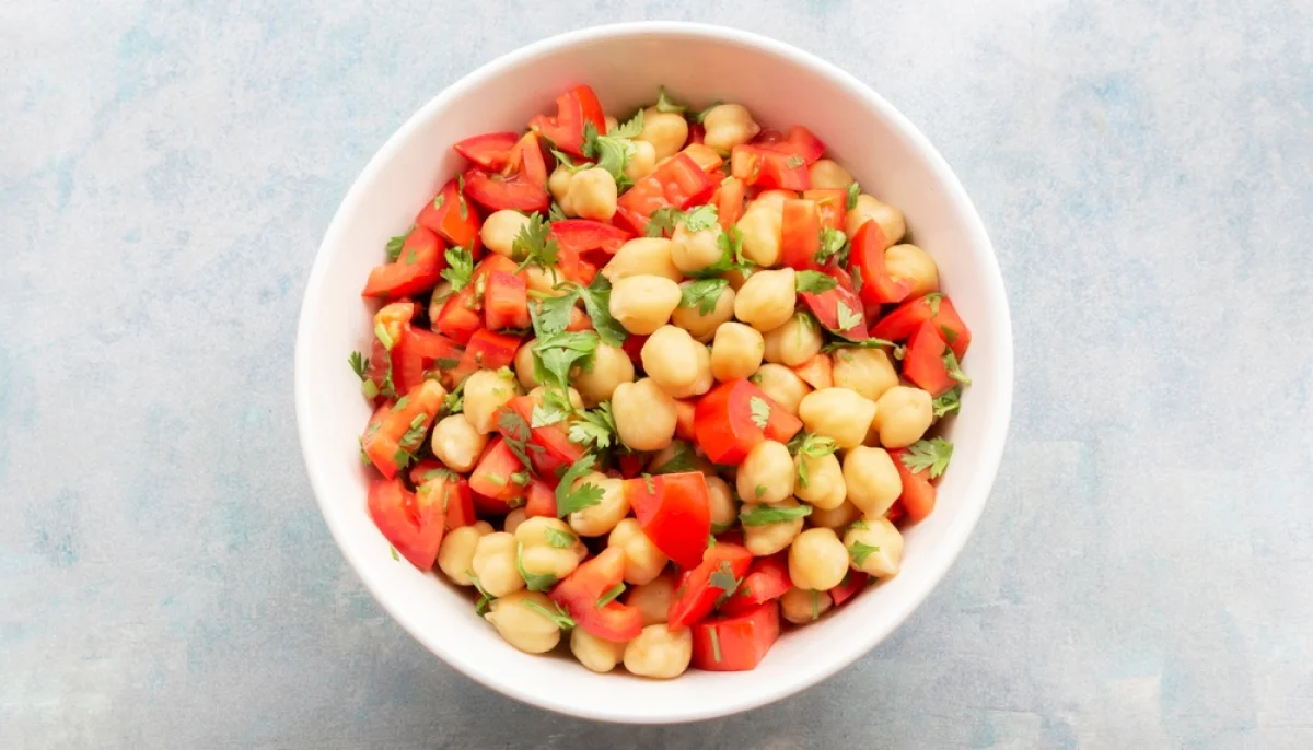 Salade de pois chiches et tomates