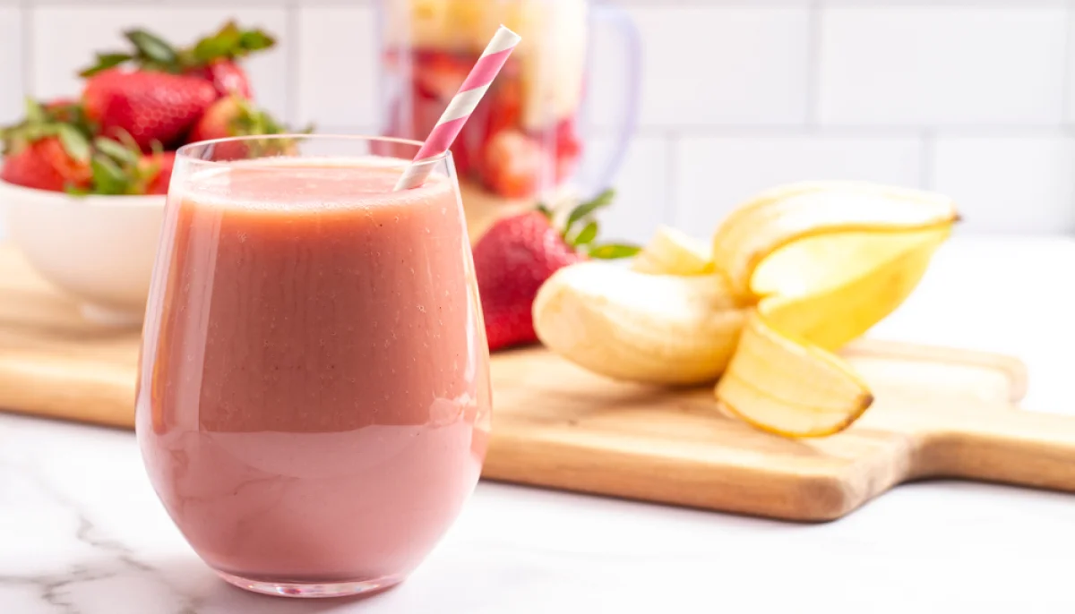 Smoothie fraise banane au skyr