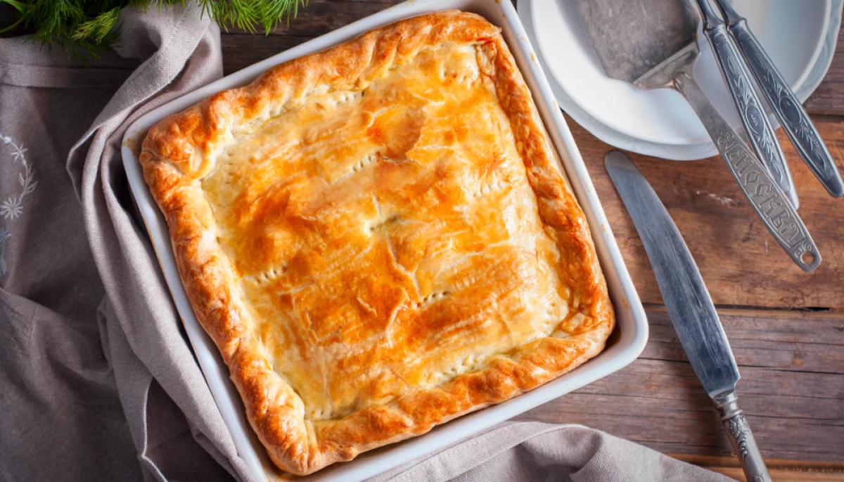 Tourte poulet champignons familiale