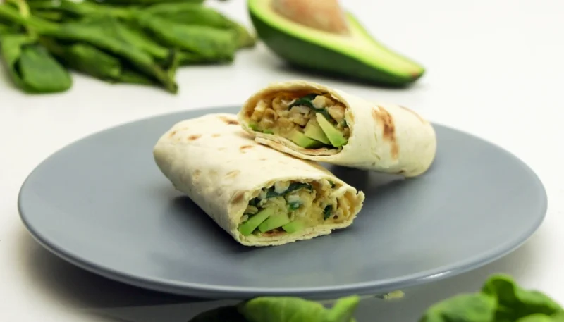 Wrap poulet avocat