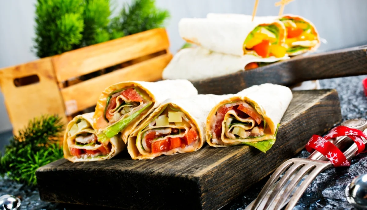 Wraps de dinde au houmous