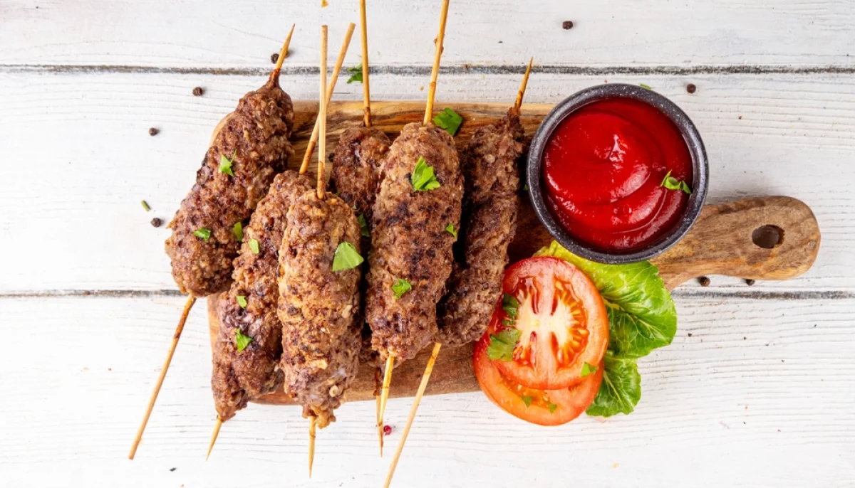 Brochettes kefta de bœuf aux herbes barbecue