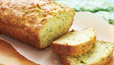 Cake salé courgette feta basilic