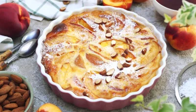 Clafoutis nectarines vanille