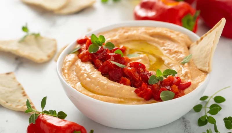 Dip poivron ricotta paprika