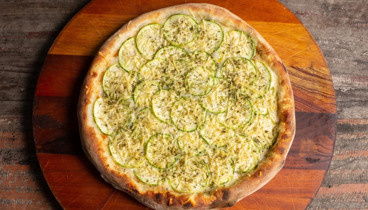 Focaccia courgette parmesan