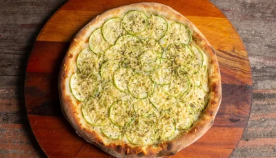 Focaccia courgette parmesan