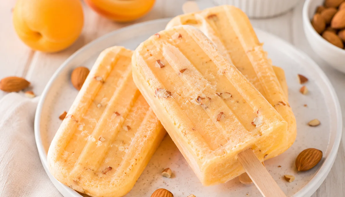 Glace abricot amande maison