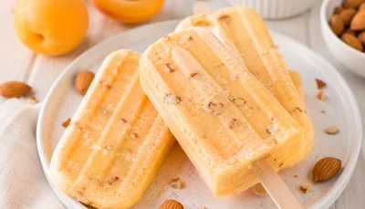 Glace abricot amande maison