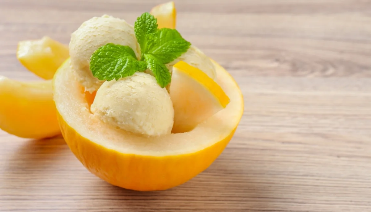 Glace express melon vanille