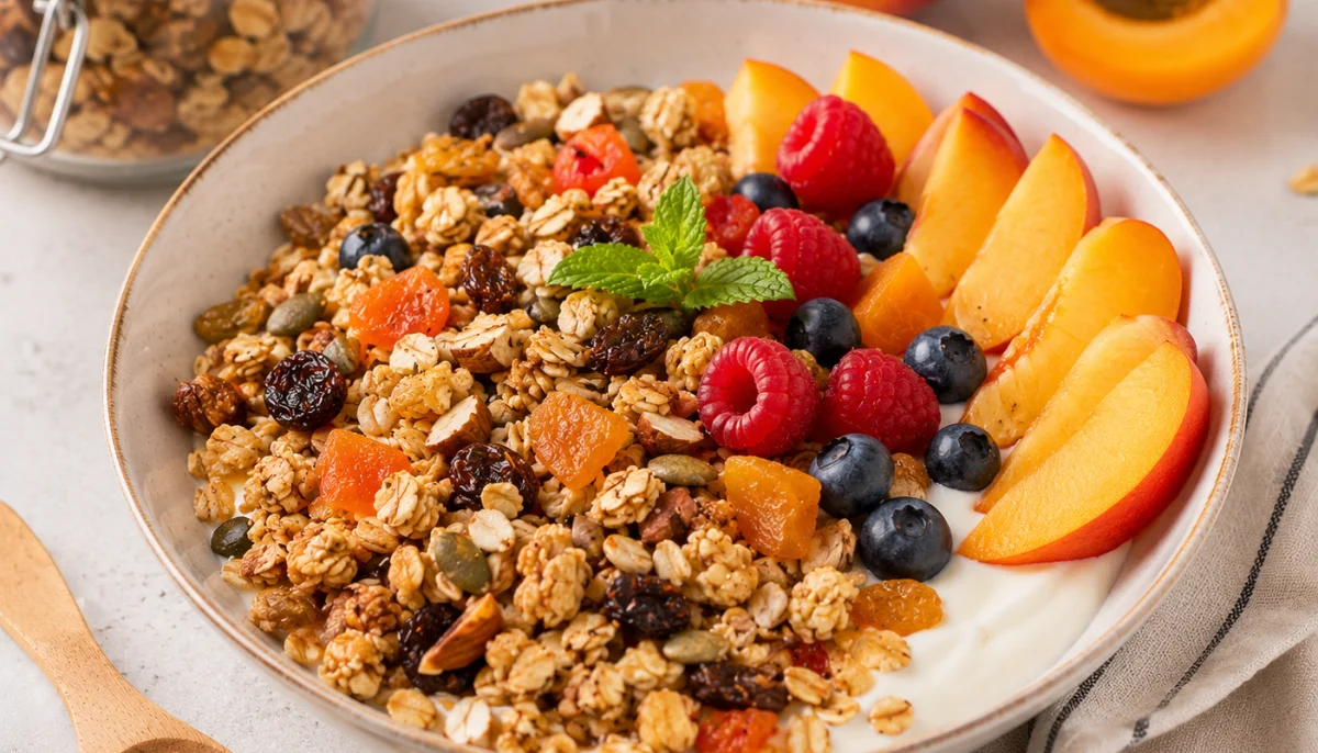 Granola maison aux fruits d'été