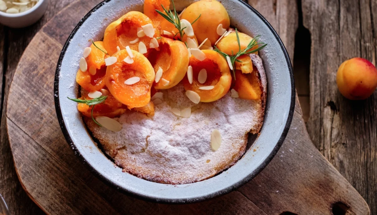 Salade d’abricots rôtis au miel et amandes
