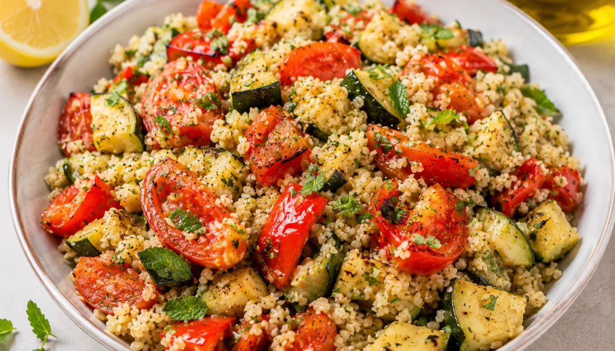 Salade de boulgour aux légumes grillés